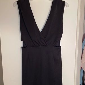 Black mini dress